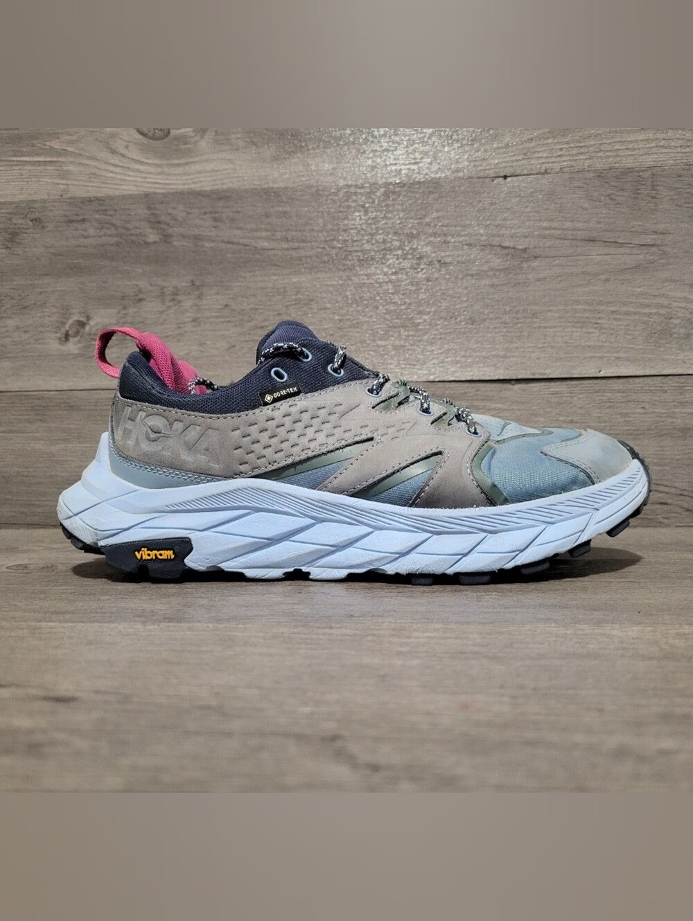 Hoka One One Anacapa Low GTX womens size 9 B blue